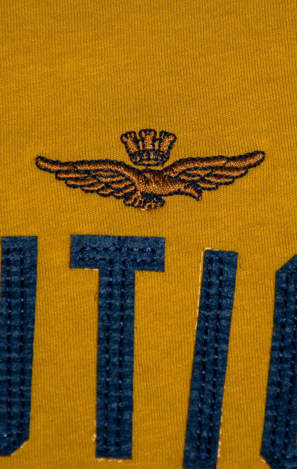 Футболка AERONAUTICA MILITARE FW 25/26/BD gold flake yellow (TS 2478) 