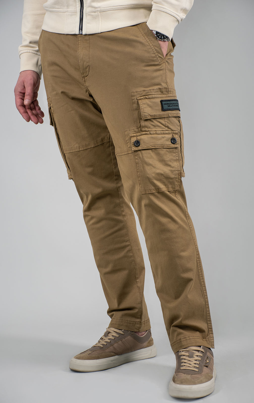 Брюки-карго AERONAUTICA MILITARE плотные FW 24/25/BD khaki (PA 1632) 