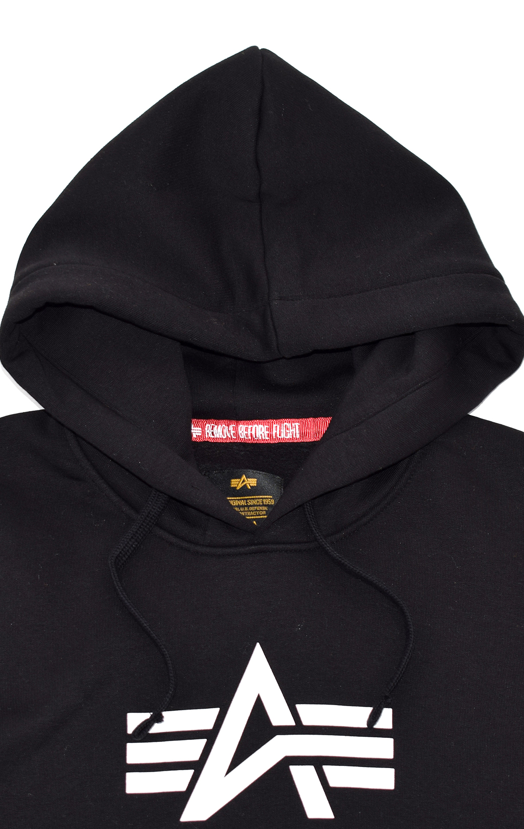 Толстовка ALPHA INDUSTRIES BASIC HOODY big size black 