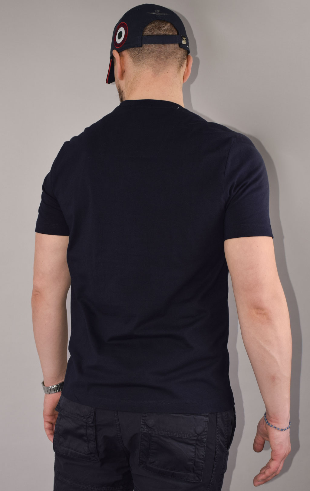 Футболка AERONAUTICA MILITARE SS 23/BD blue navy (TS 2085)