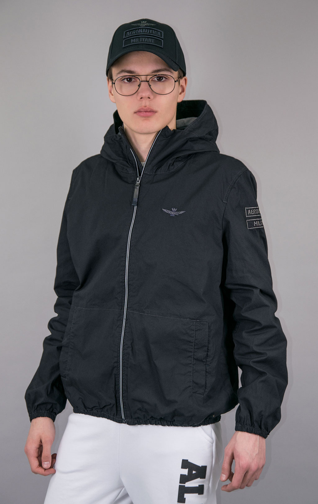 Ветровка AERONAUTICA MILITARE SS 23 m/TR blue black (AB 2054) 