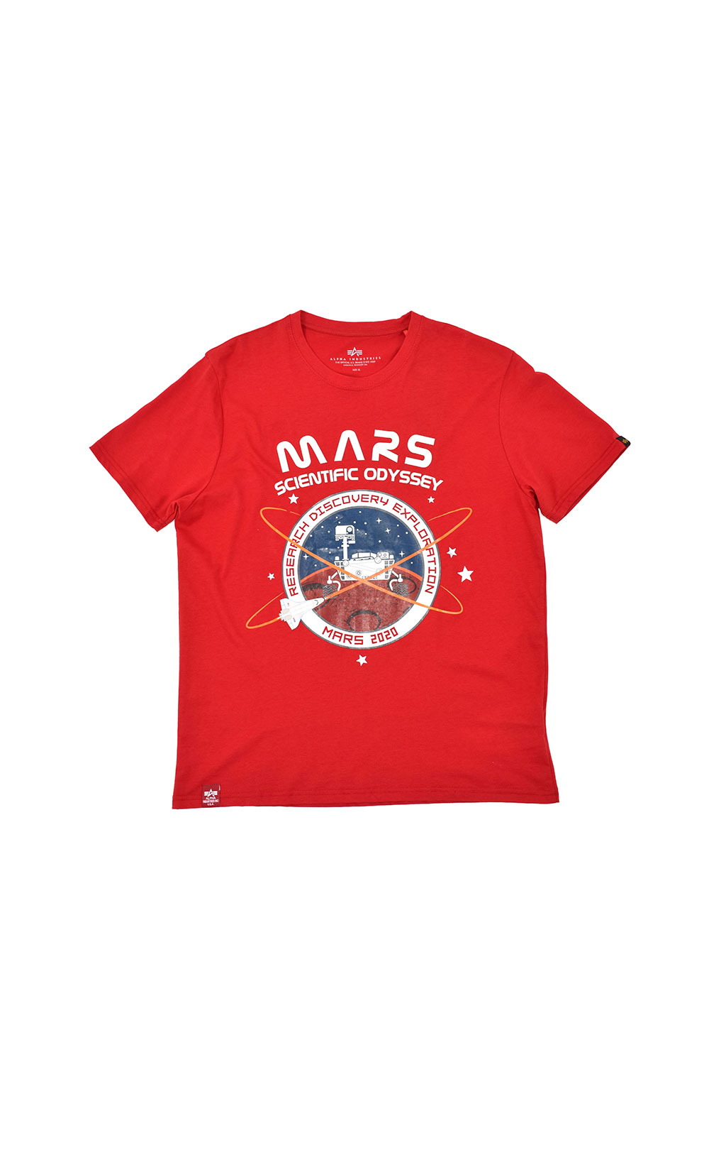 Футболка ALPHA INDUSTRIES NASA MISSION TO MARS T speed red 