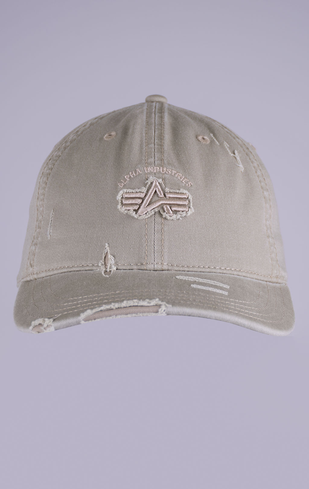 Бейсболка ALPHA INDUSTRIES ACID LOGO CAP organic beige 