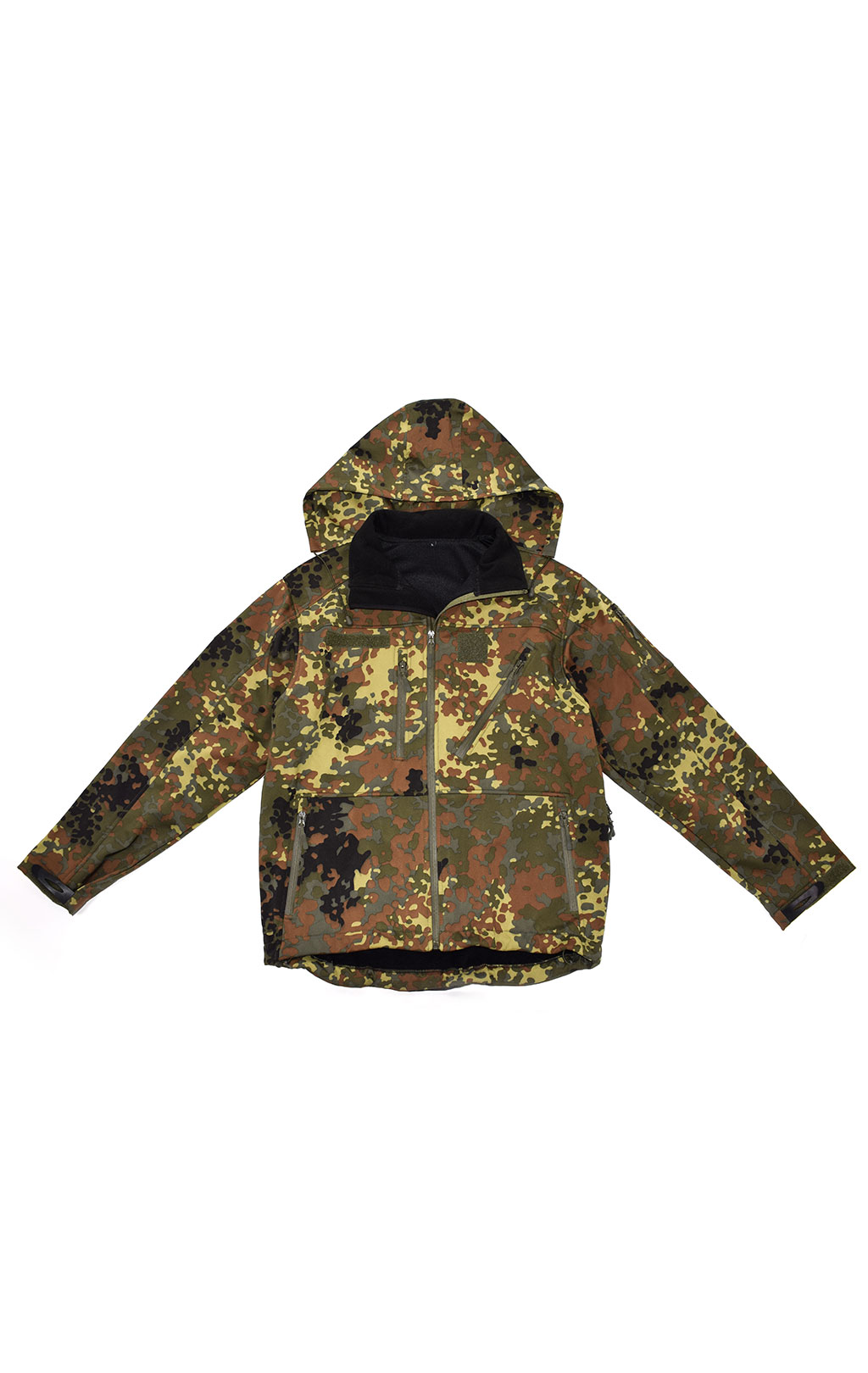 Куртка Mil-Tec Soft Shell с капюшоном flecktarn 