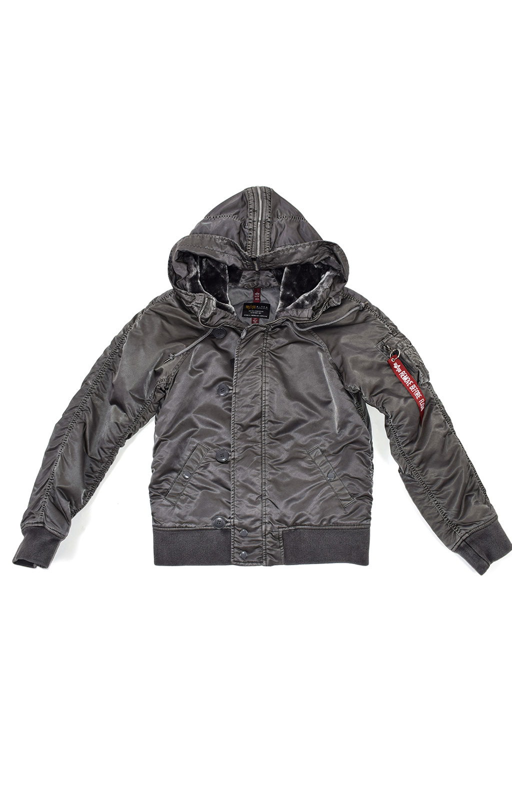 Женская аляска ALPHA INDUSTRIES BATTLEWASH PARKA N-2B FW 21 m new silver 