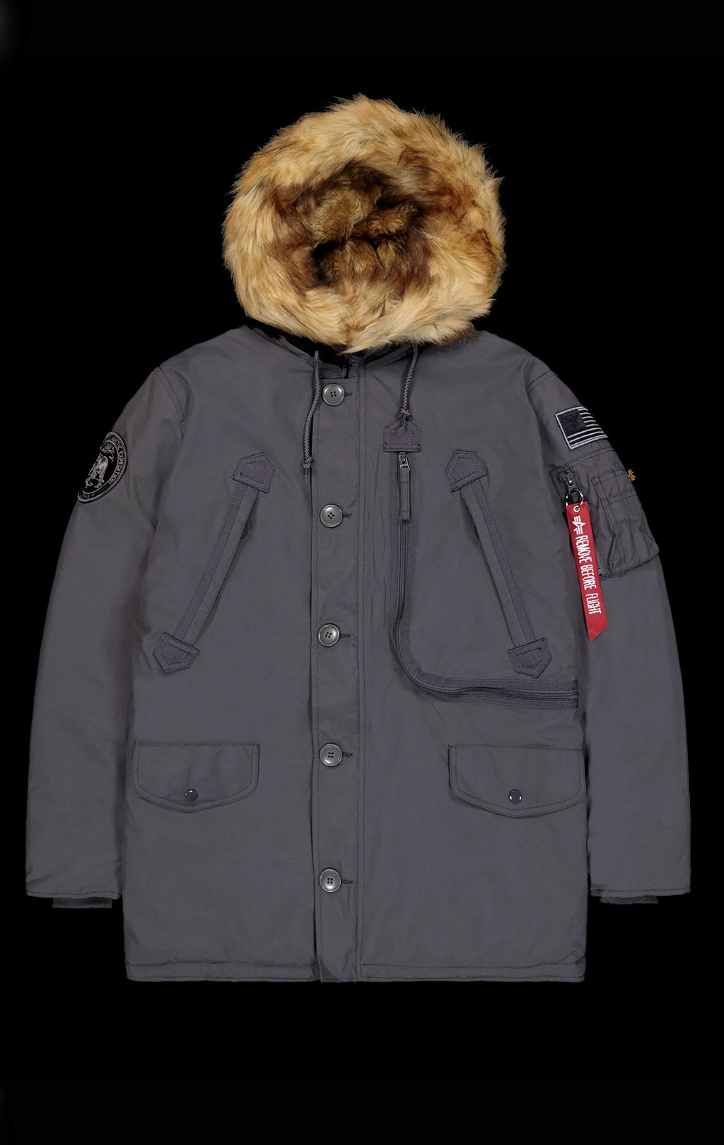 Аляска ALPHA INDUSTRIES POLAR vintage grey 