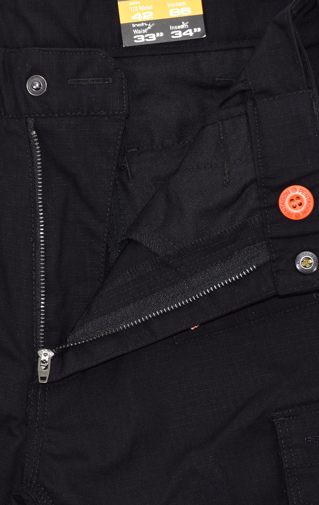Брюки тактические Pentagon RANGER 2.0 big size хлопок35%/полиэстер65% Rip-Stop stretch black 05007 