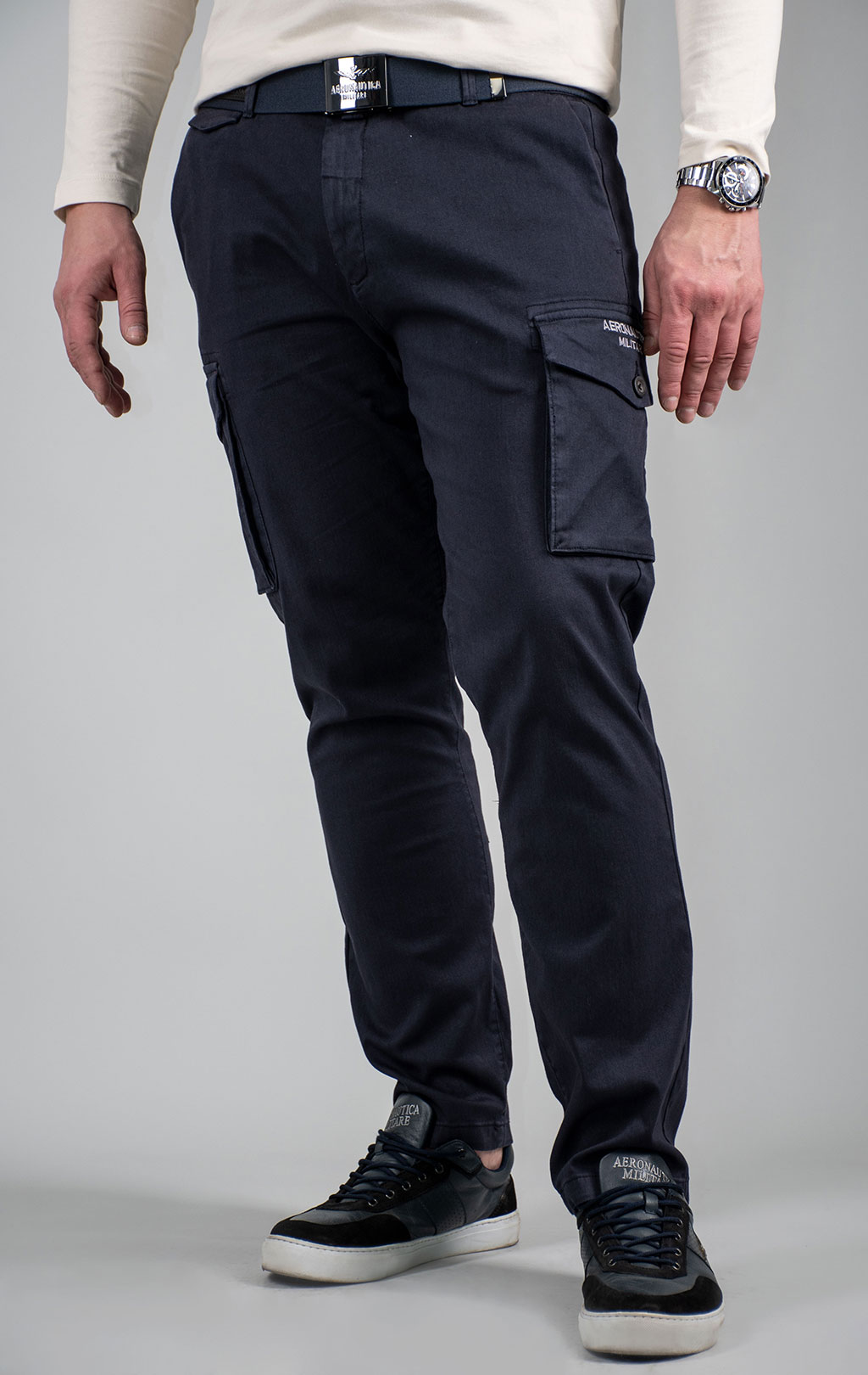 Брюки-карго AERONAUTICA MILITARE FW 24/25/BD dark blue (PA 1628) 