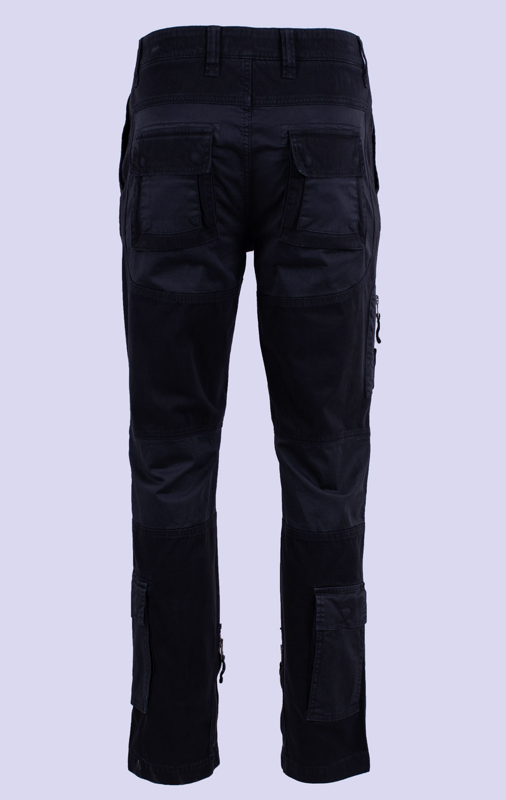 Брюки-карго AERONAUTICA MILITARE ANTI-G плотные FW 26/27/AL jet black (PA 1664) 