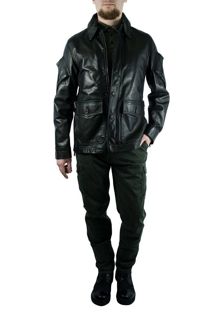 Куртка COCKPIT SNIPER кожан. black (Z21S002) Куртка COCKPIT SNIPER кожан. black (Z21S002)