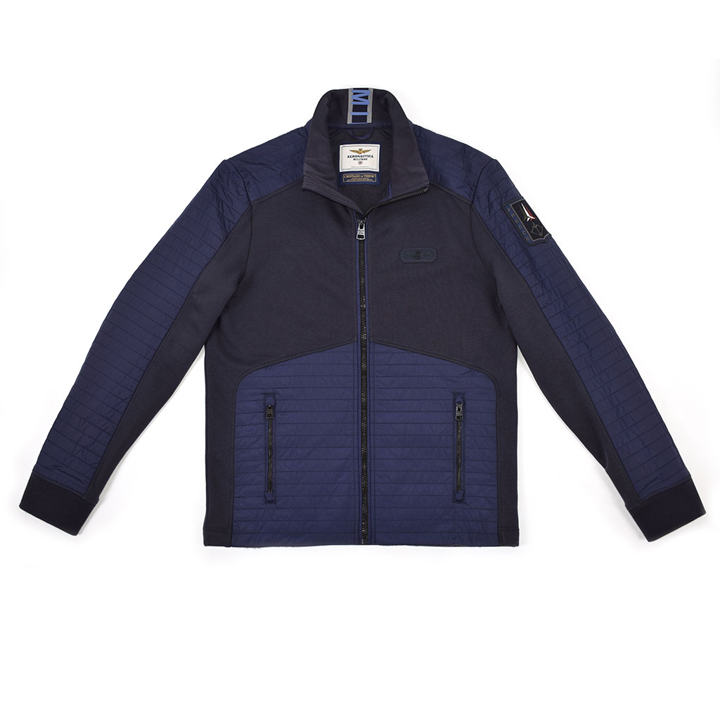 Толстовка-куртка AERONAUTICA MILITARE FW 19/20 blue navy (AF 380) 