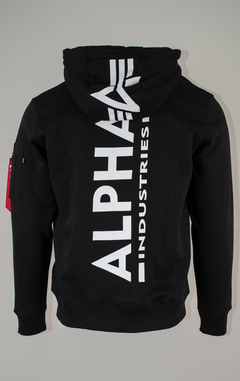 Толстовка ALPHA INDUSTRIES BACK PRINT ZIP HOODY black 