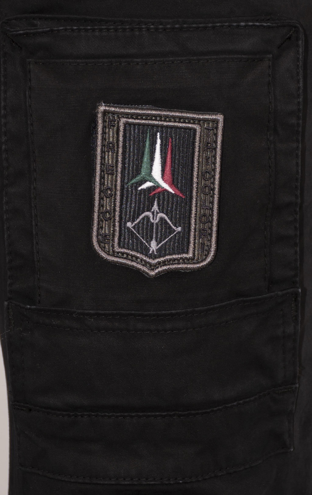 Брюки-карго AERONAUTICA MILITARE ANTI-G плотные FW 24/25/AL jet black (PA 1557) 