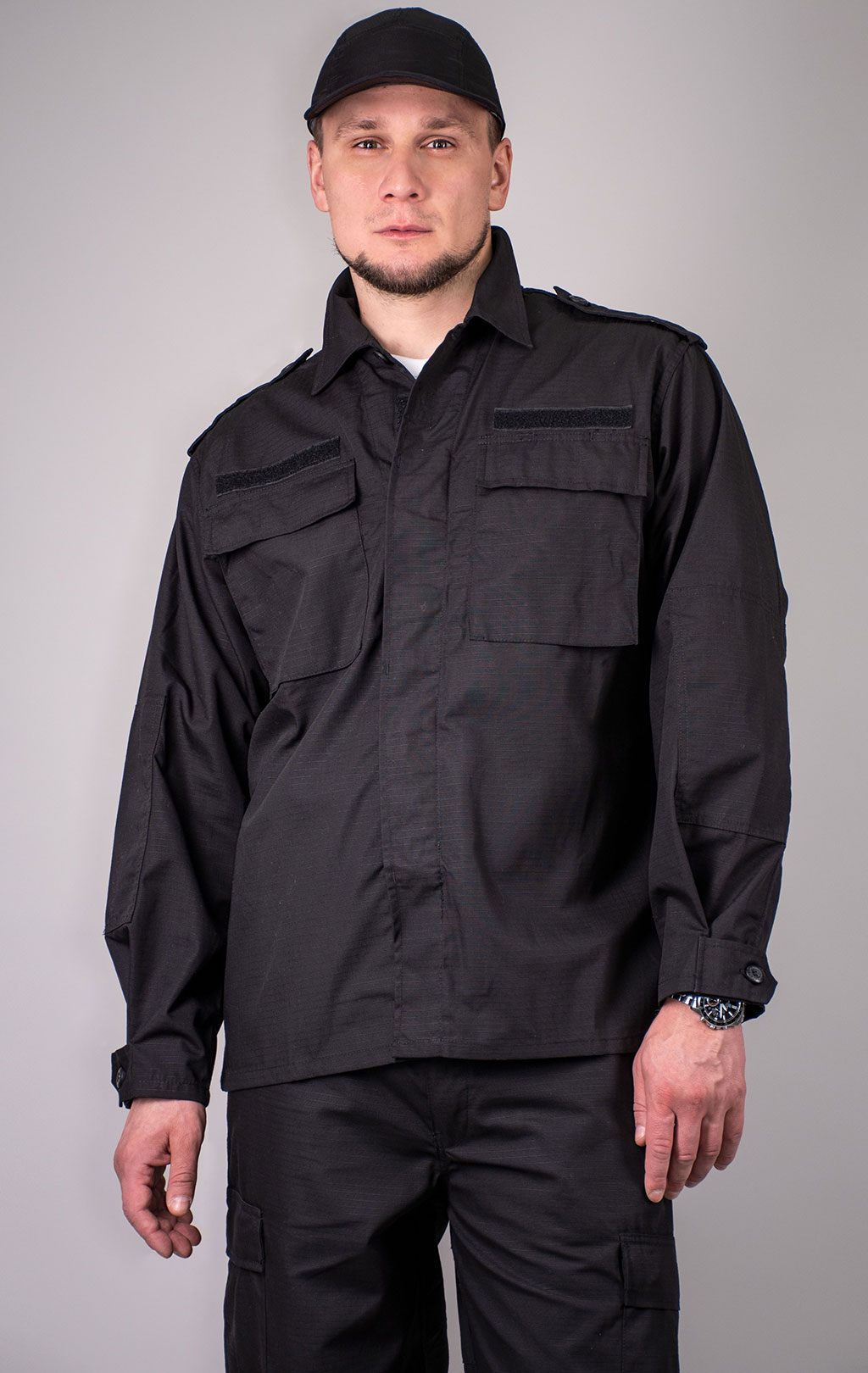 Костюм Pentagon BDU set хлопок35%/полиэстр65% Rip-Stop black 02001-K05 