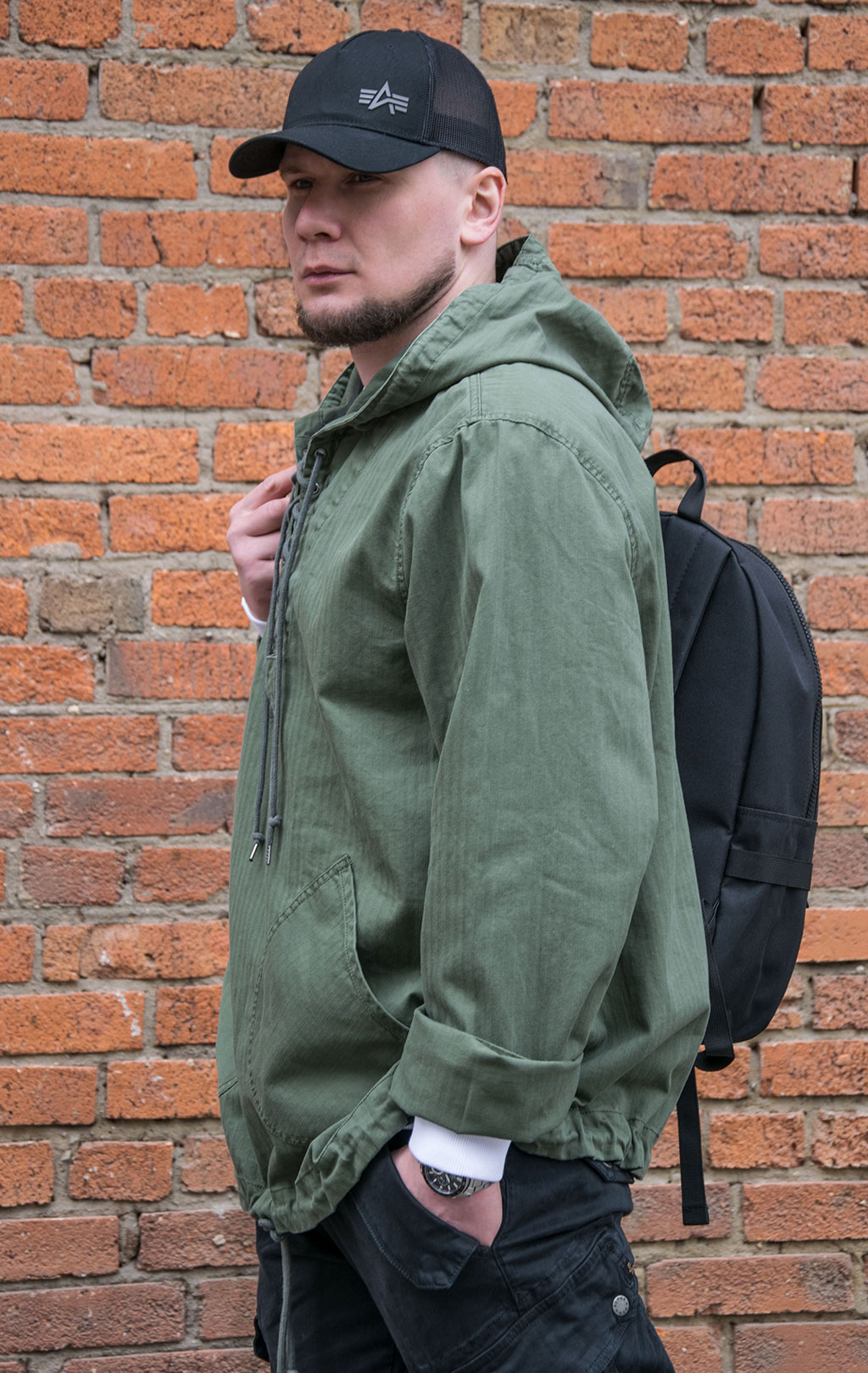 Анорак ALPHA INDUSTRIES MARINER ANORAK хлопок olive 