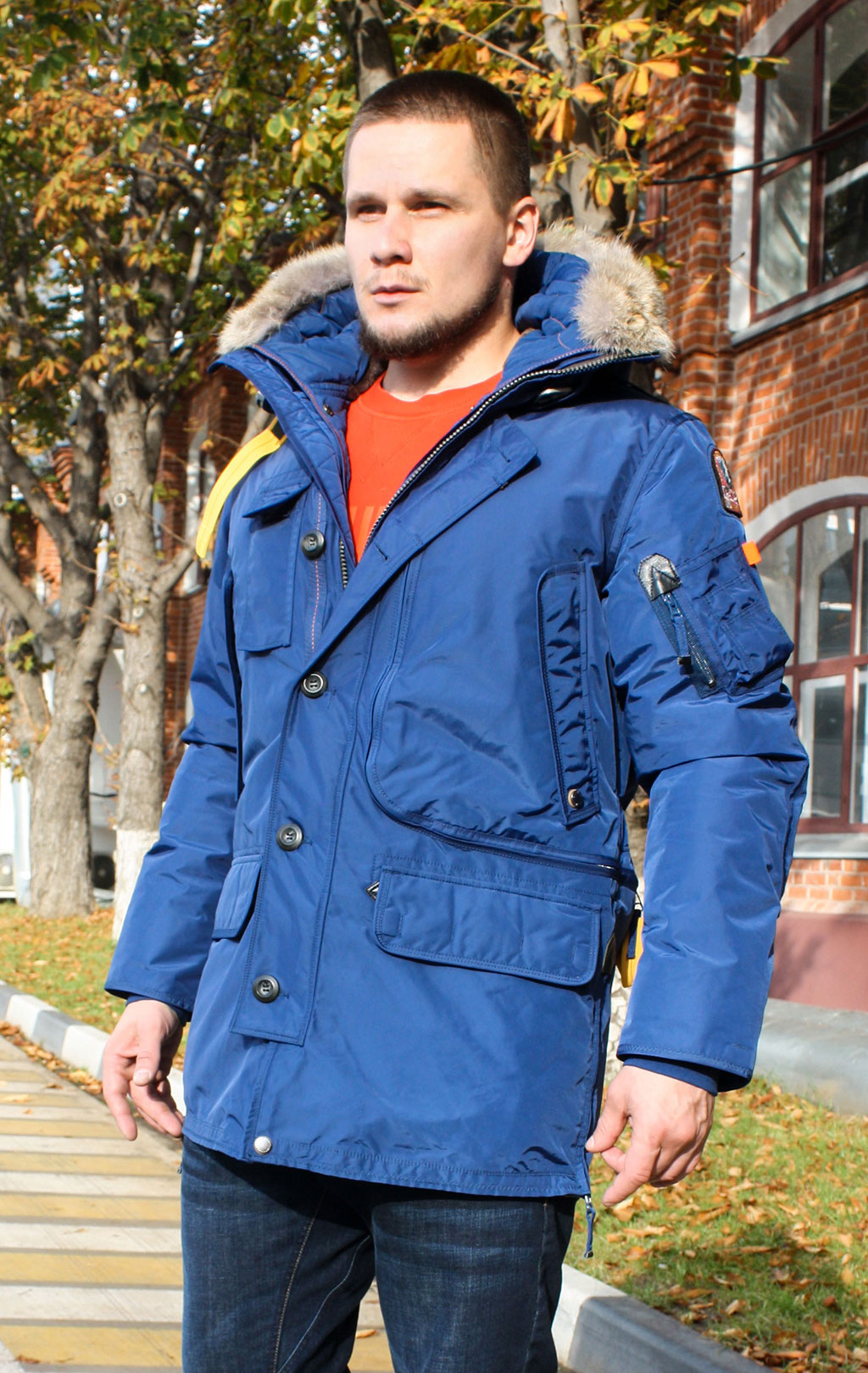 Аляска-пуховик PARAJUMPERS KODIAK FW 19/20 navy peony 