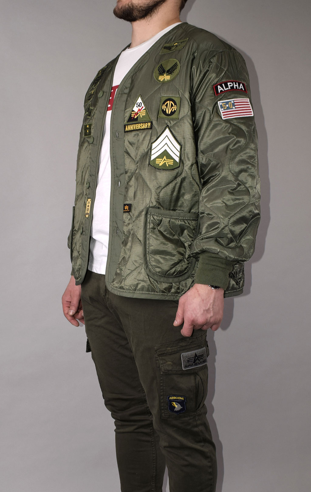 Подстежка ALPHA INDUSTRIES 50th ANNIVERSARY M-65 с карманами и манжетами olive 