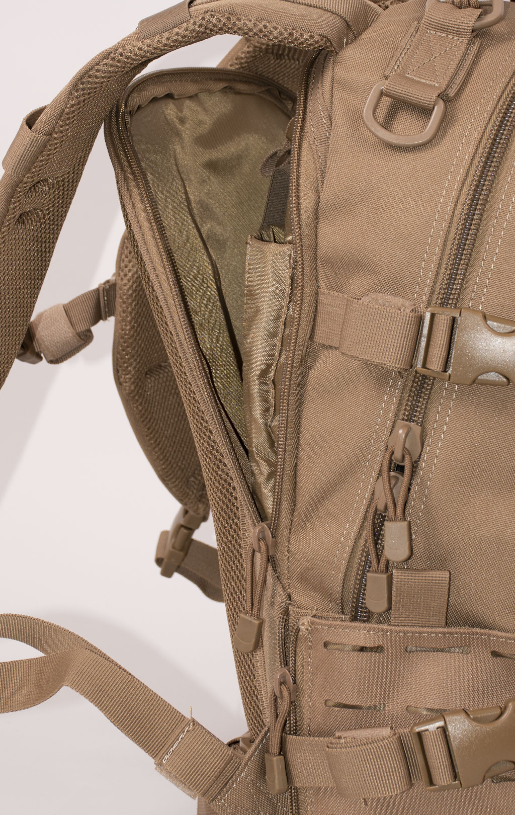 Рюкзак тактический 30L front laser cut, paracord dark brown BS-544 Китай