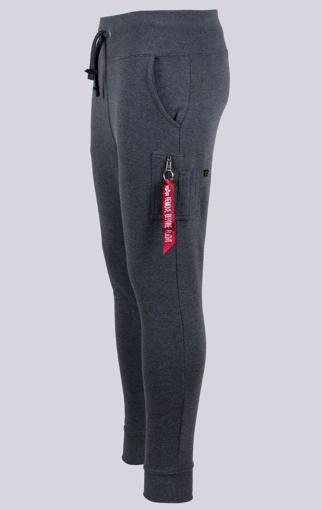 Брюки спортивные джоггеры ALPHA INDUSTRIES X-FIT SLIM CARGO charcoal heather 