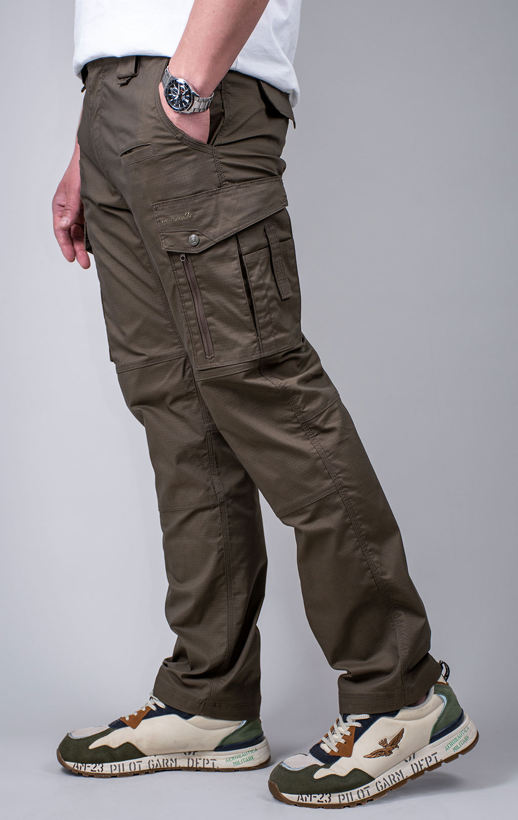 Брюки тактические Pentagon RANGER 2.0 хлопок35%/полиэстер65% Rip-Stop stretch ranger green 06RG 05007 