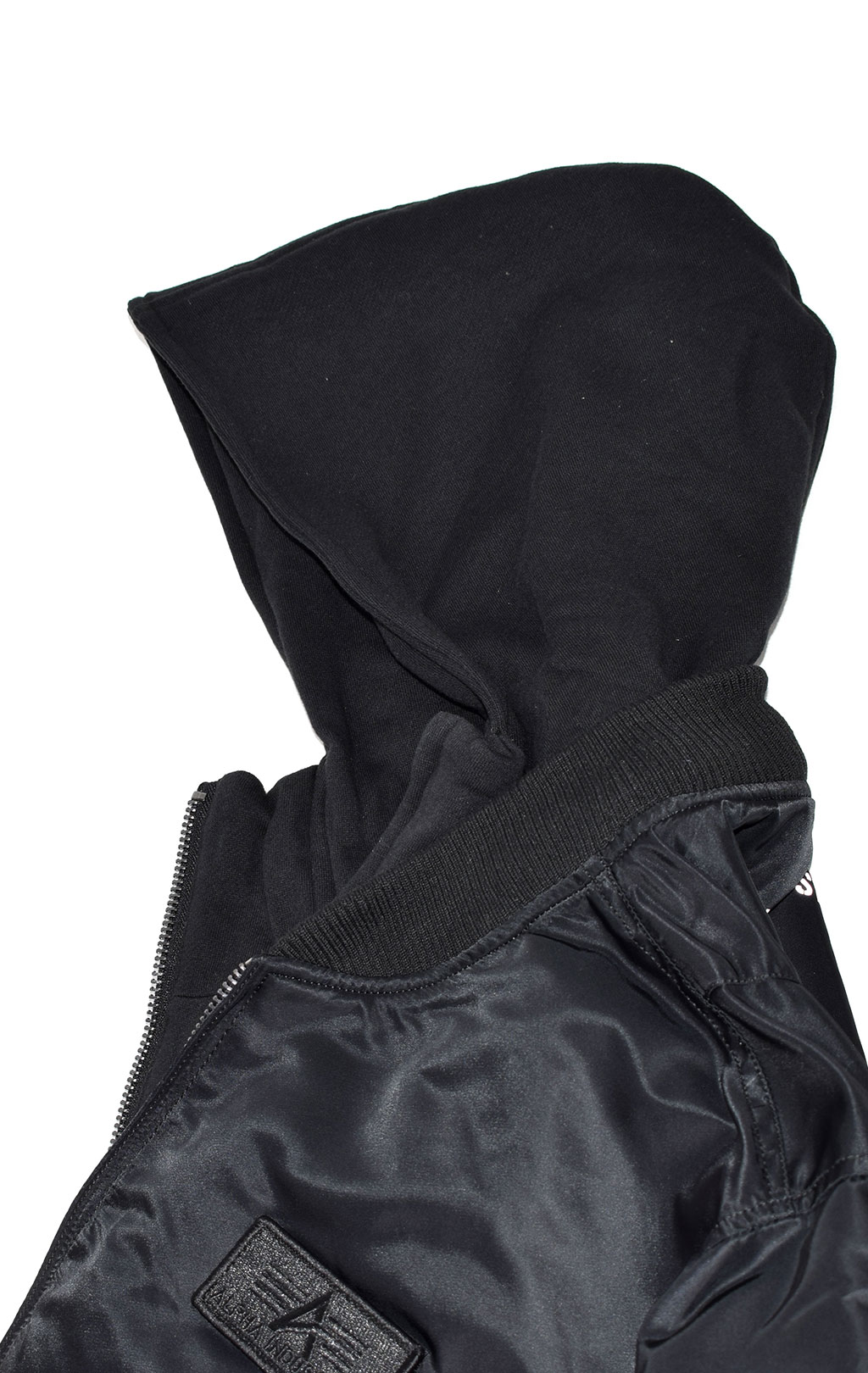 Куртка-бомбер лётная ALPHA INDUSTRIES D-Tec SE big size MA-1 black/reflective 