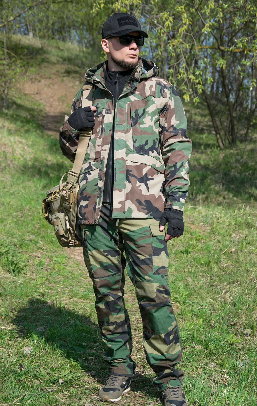 Куртка тактическая Pentagon мембрана HURRICANE camo woodland 07104 