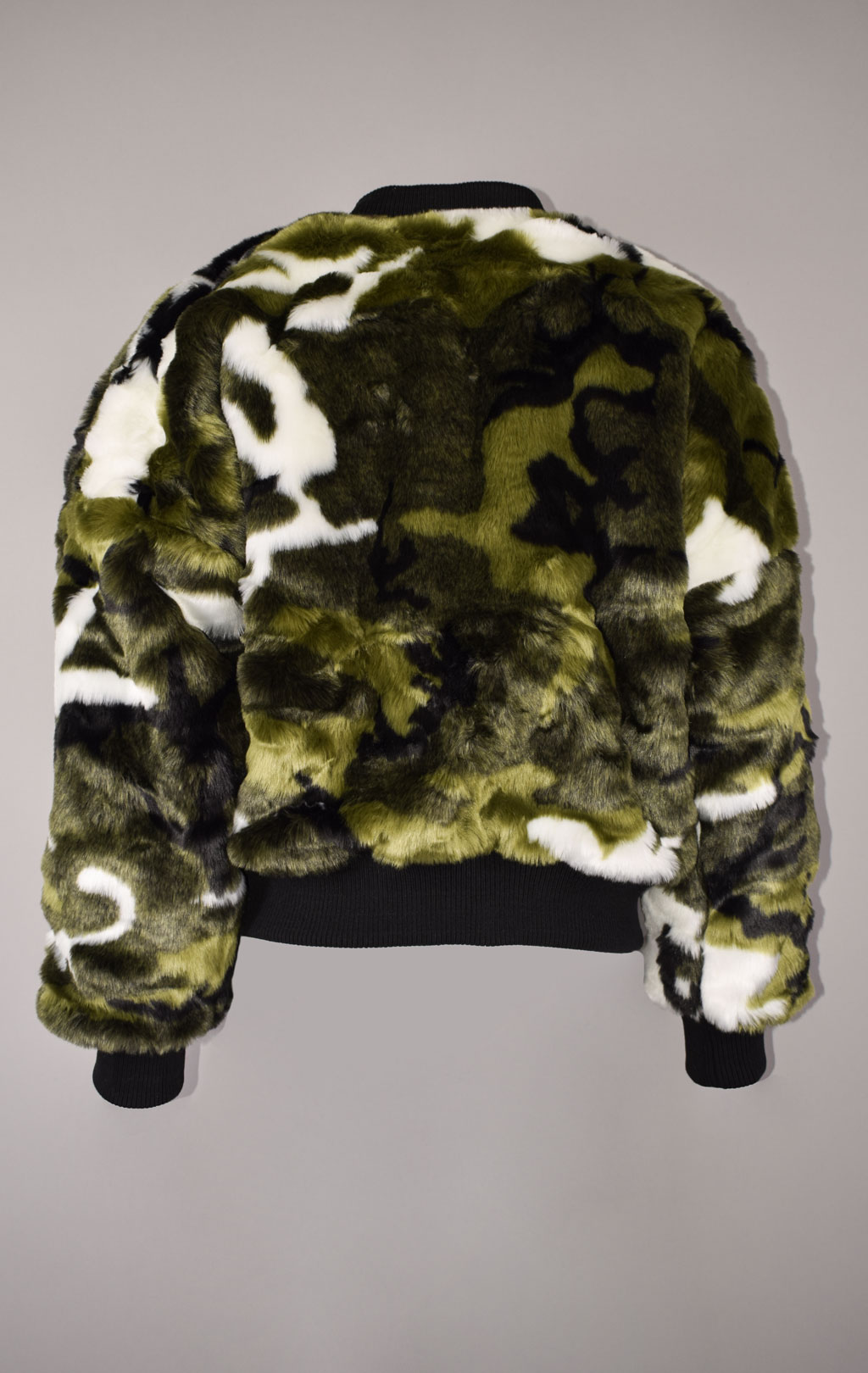 Женская куртка-бомбер лётная ALPHA INDUSTRIES OS REV. FUR MA-1 black 