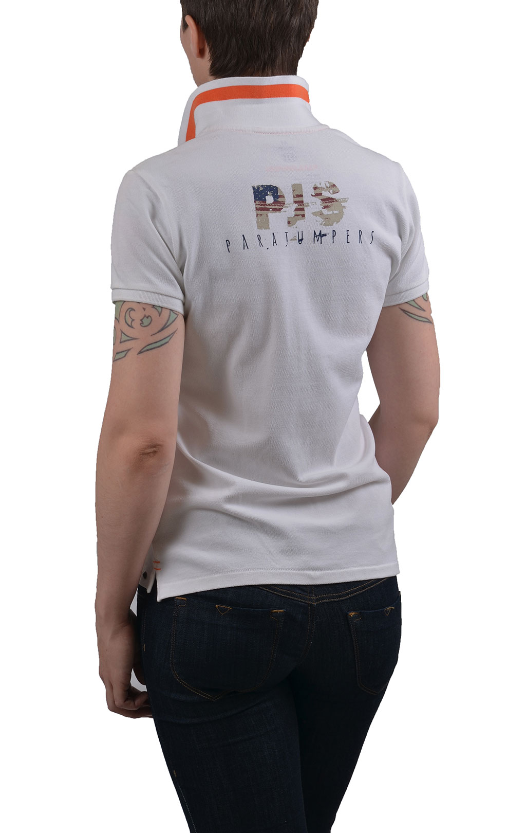 Женская футболка-поло PARAJUMPERS ELI white 