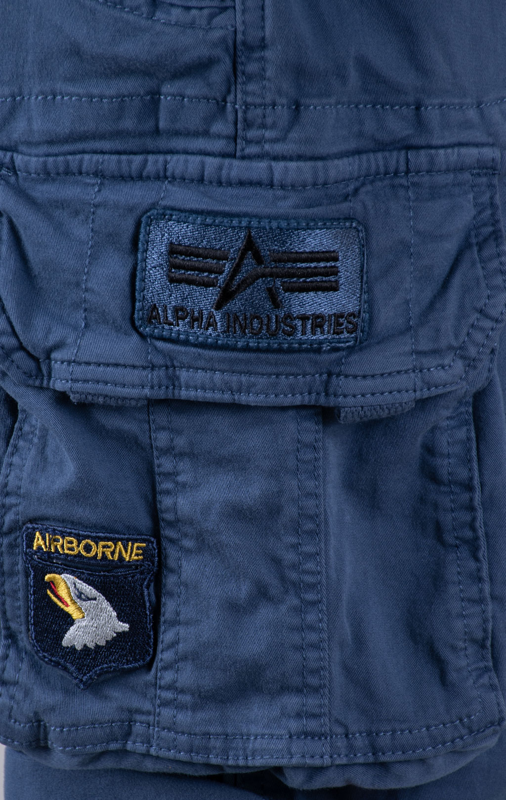 Шорты карго ALPHA INDUSTRIES CREW SHORT PATCH new navy 