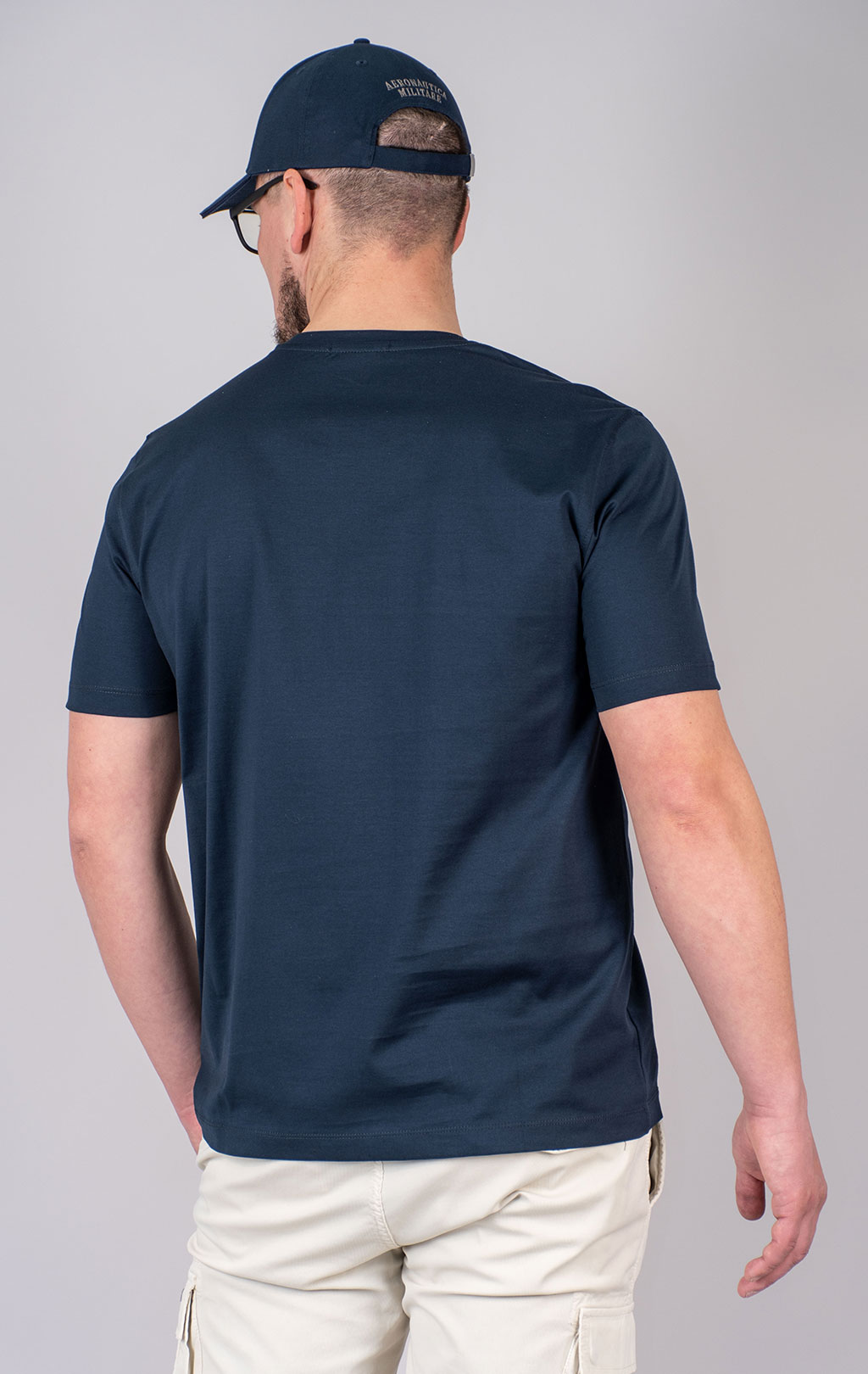Футболка AERONAUTICA MILITARE SS 25 m/BD blue navy (TS 2423) 