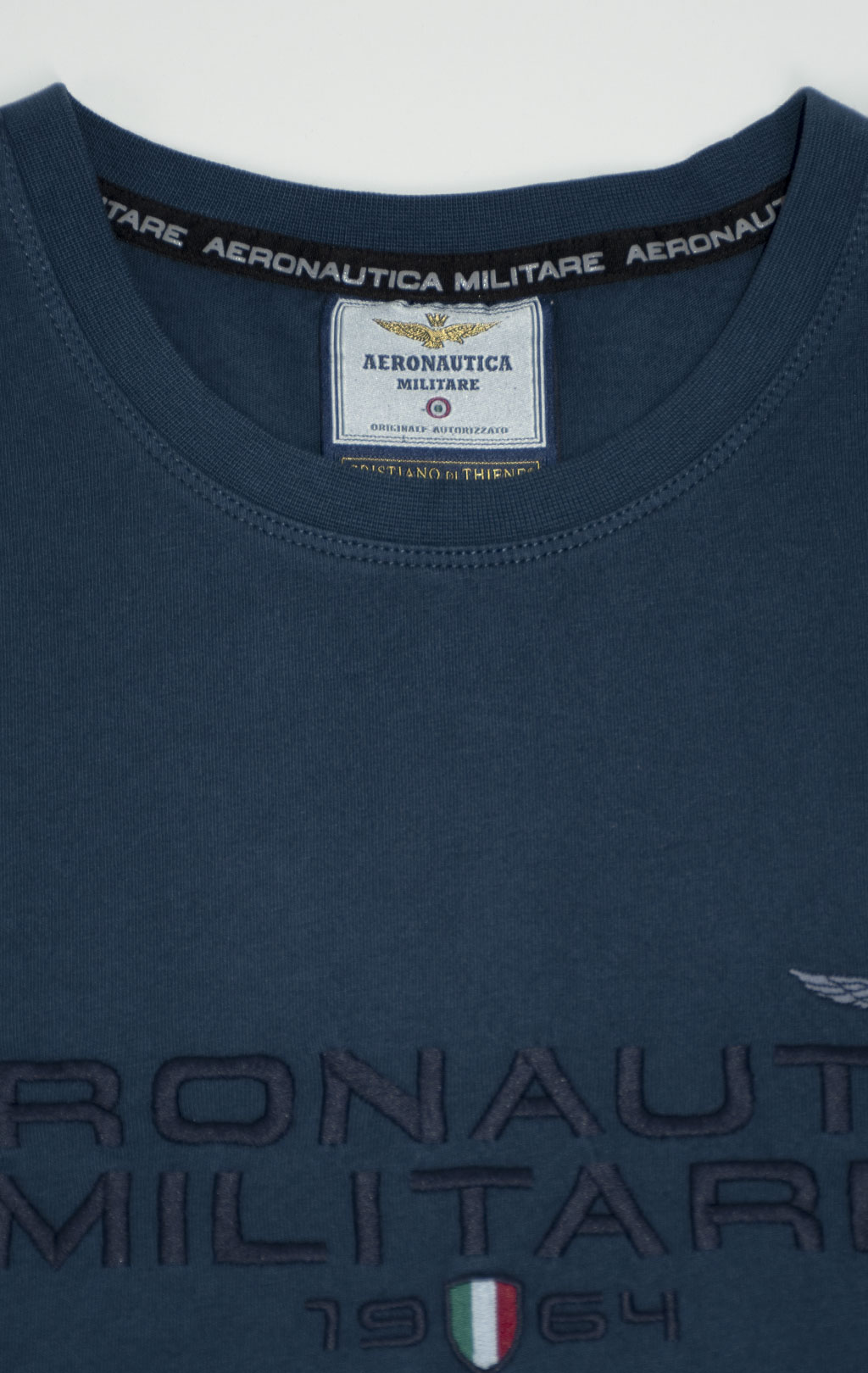 Футболка AERONAUTICA MILITARE SS 25 m/TR blue navy washed (TS 2378) 