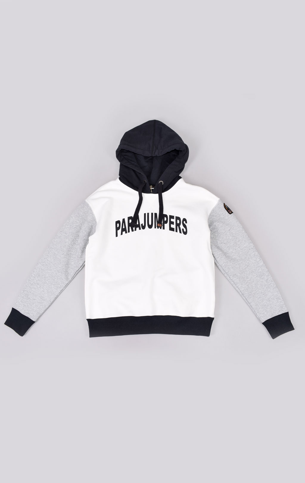 Женская толстовка с капюшоном PARAJUMPERS CHER BLOCK FW21/22 steel melange black 