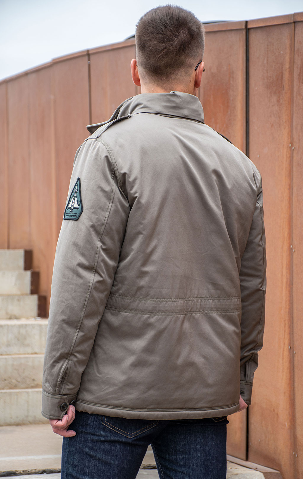 Куртка AERONAUTICA MILITARE big size M-65 FW 24/25/CN light mud (AB 2189) 