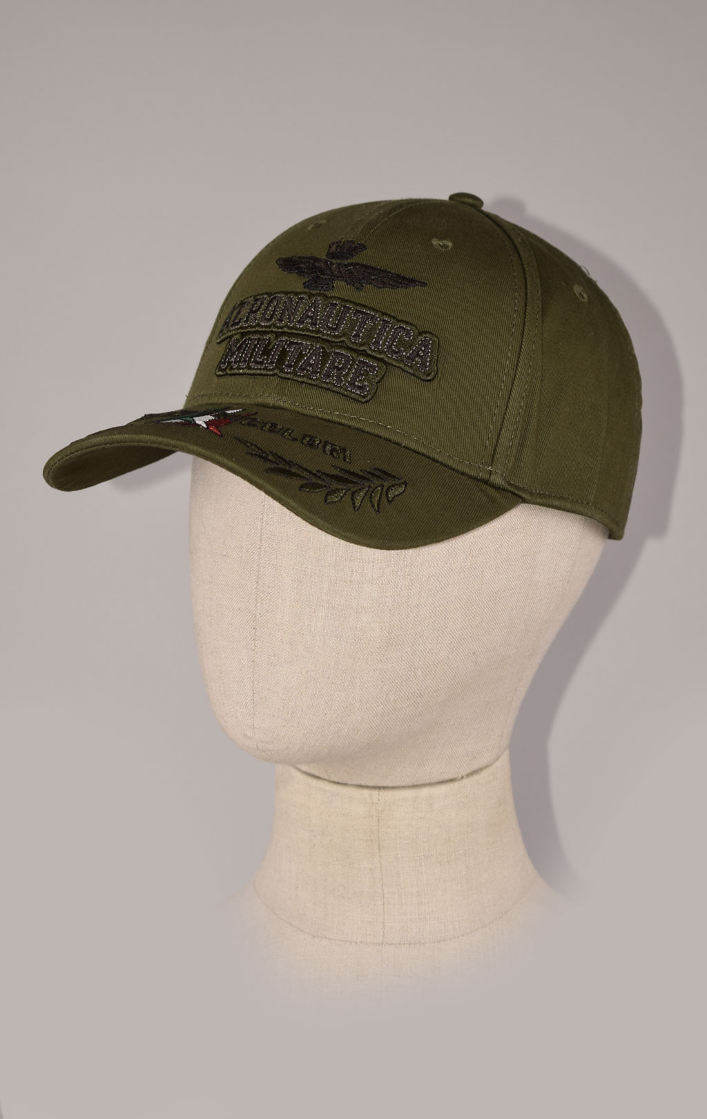 Бейсболка AERONAUTICA MILITARE FW 22/23/CN verde militare (HA 1104)