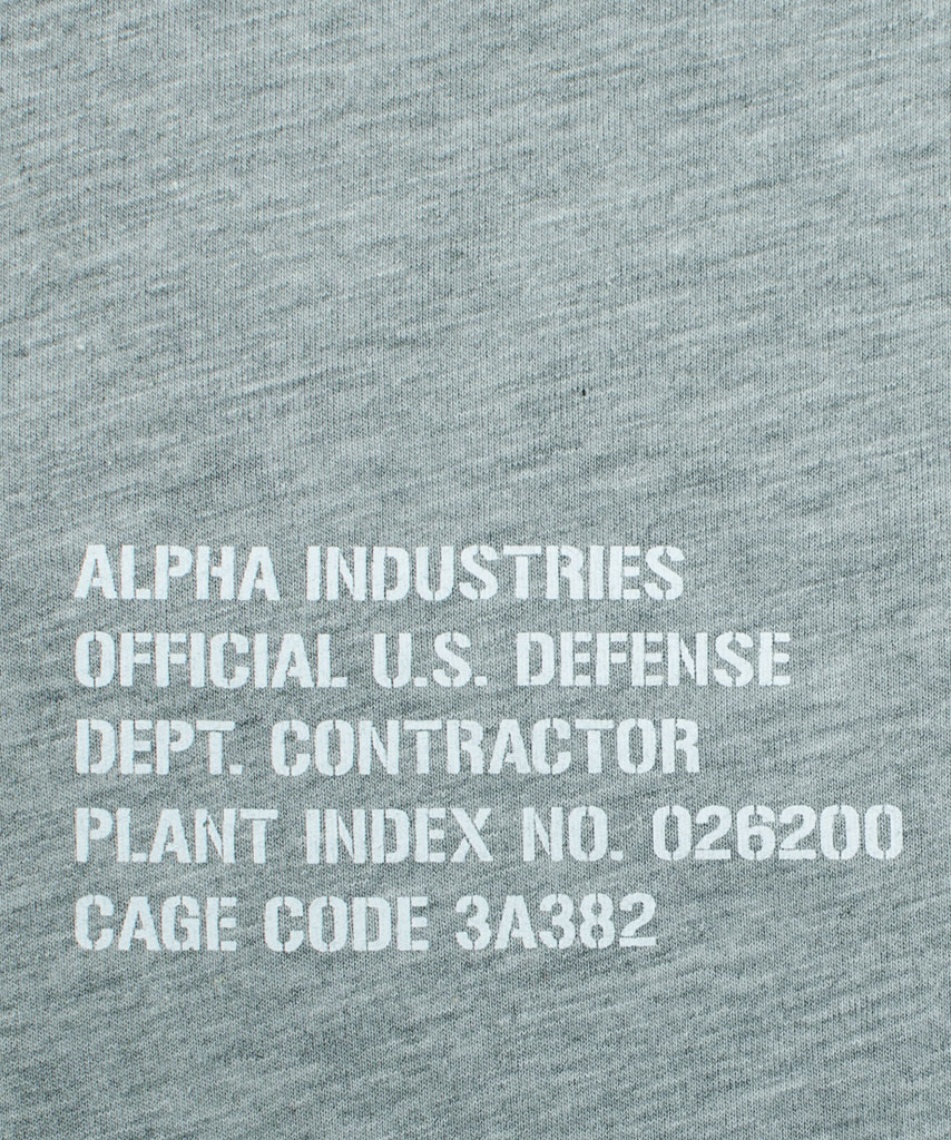 Футболка ALPHA INDUSTRIES ARMY T grey heather 