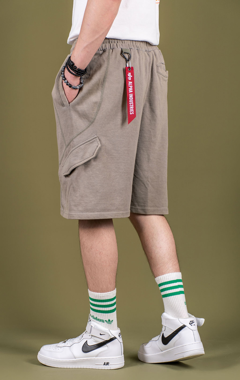 Шорты трикотажные ALPHA INDUSTRIES FRENCH TERRY SHORT SS 25 m mid gray 
