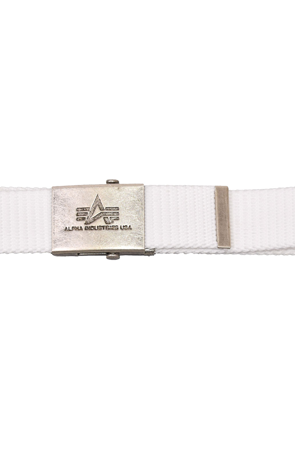 Ремень брючный ALPHA INDUSTRIES HEAVY DUTY BELT 4 cm white 