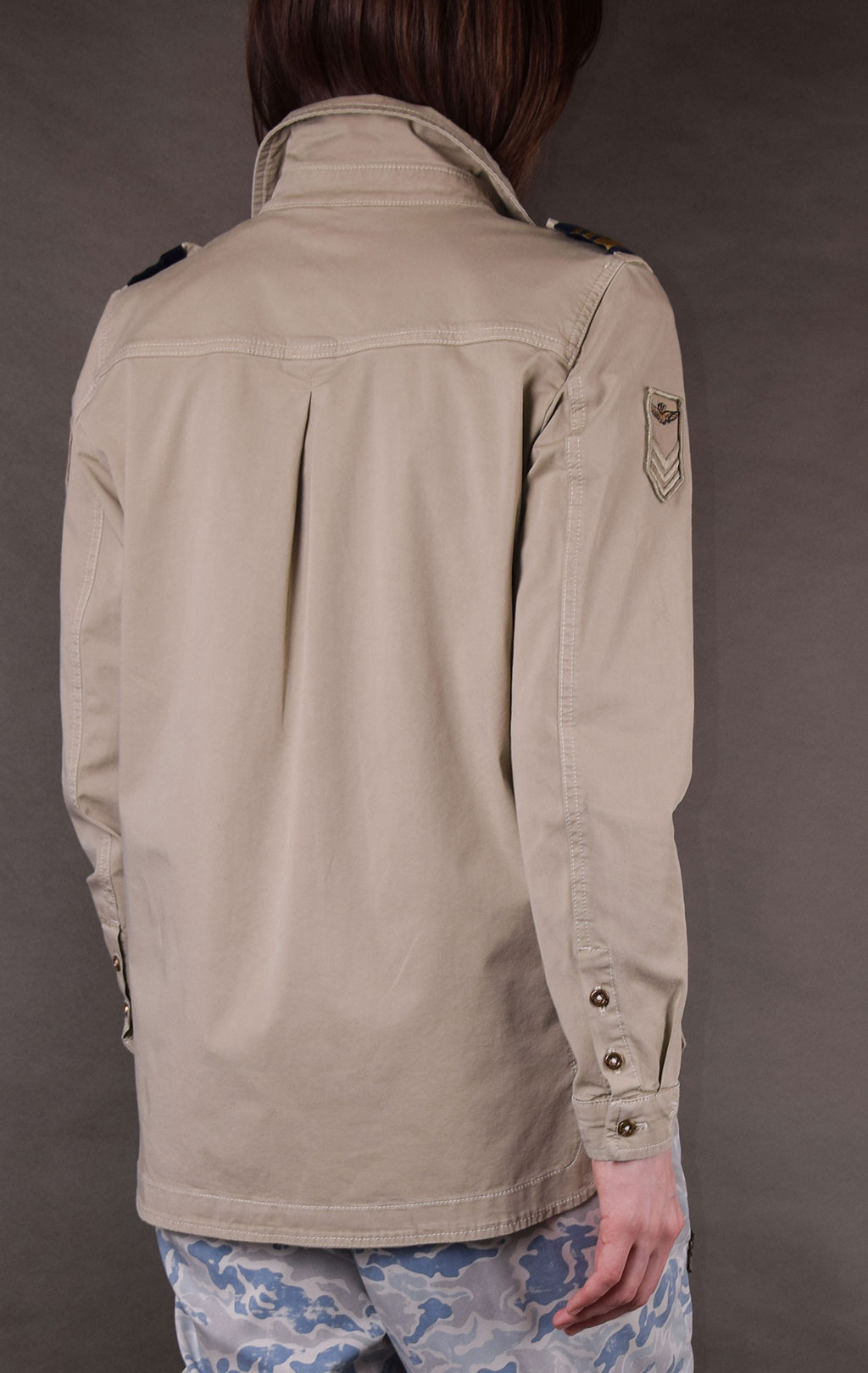 Женская ветровка лёгкая AERONAUTICA MILITARE SS19 beige (AB 1757) 