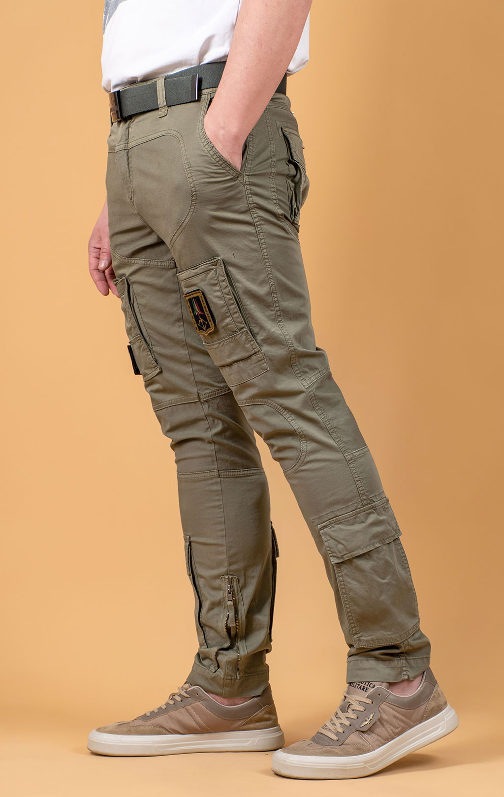 Брюки-карго AERONAUTICA MILITARE ANTI-G SS 25 m/AL green (PA 1387) 