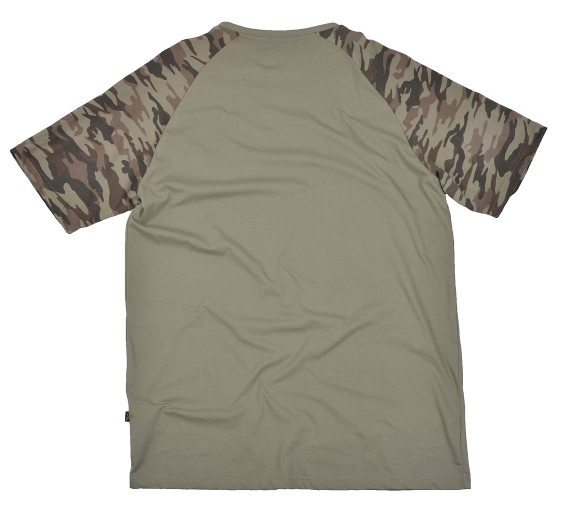 Футболка ALPHA INDUSTRIES CAMO SLEEVE T olive 