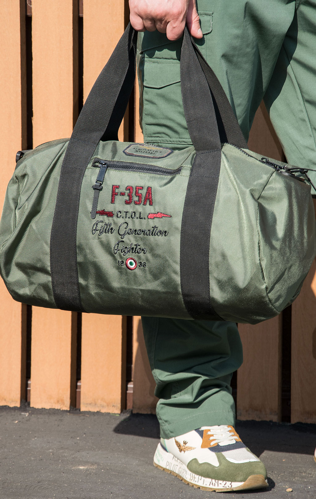 Сумка AERONAUTICA MILITARE DUFFEL BAG SS 23/CN verde militare (BO 1086) 