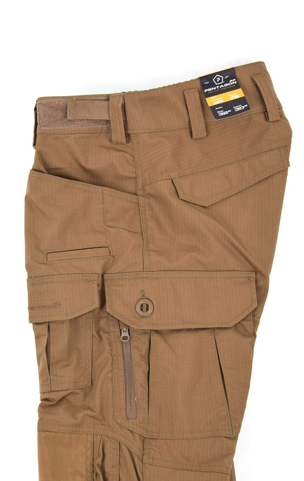 Брюки тактические Pentagon WOLF big size хлопок35%/полиэстер65% Rip-Stop stretch coyote 05031 