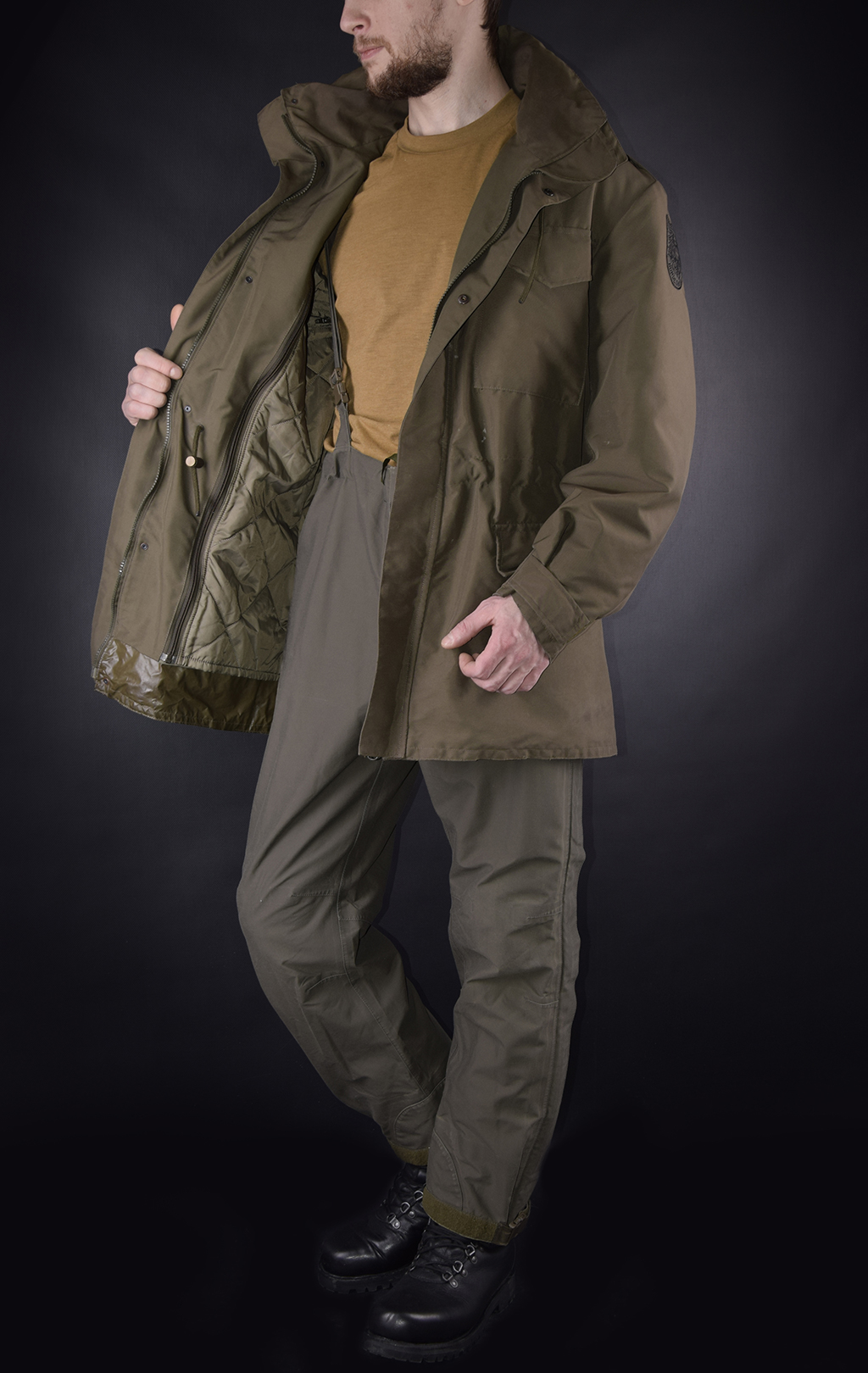 Куртка непромокаемая Gore-Tex (модель М65) Gore-Tex с подстёжкой olive б/у Австрия