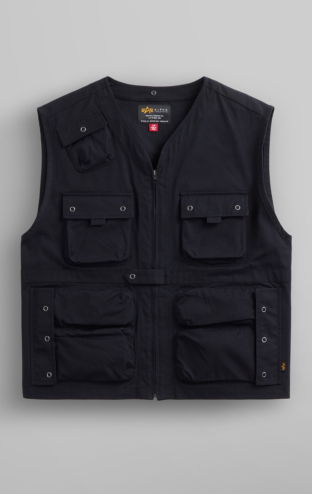 Ветровка трансформер ALPHA INDUSTRIES C-1 MOD SHIRT JACKET SS 24 m black 