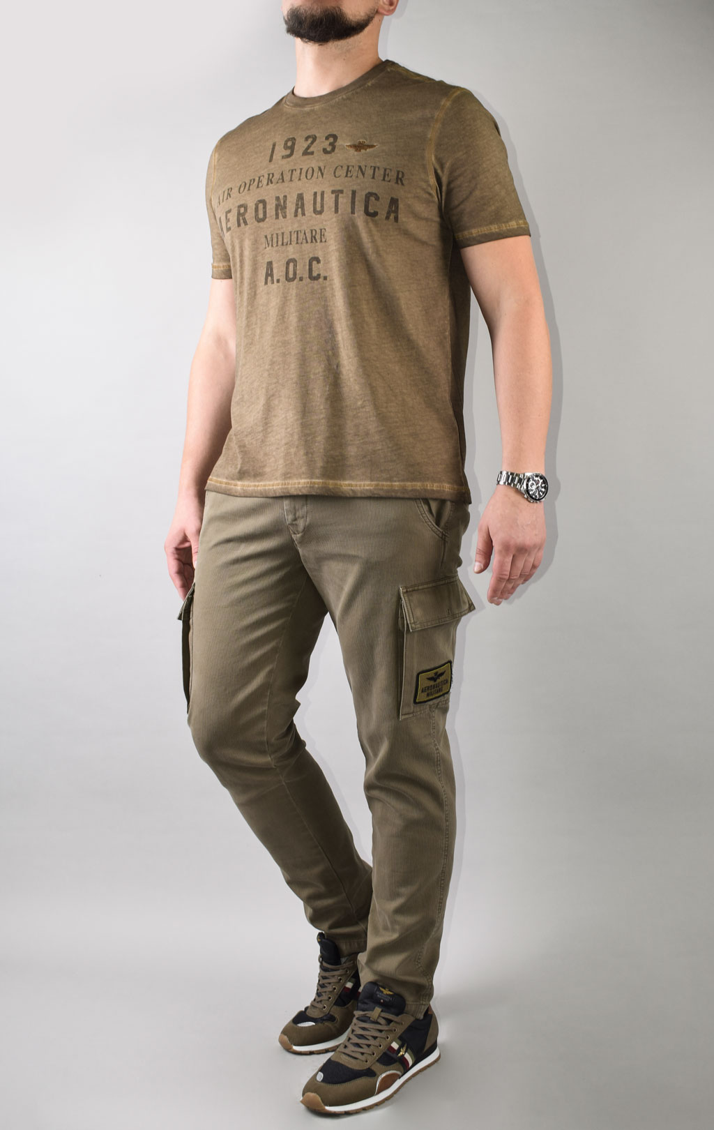 Футболка AERONAUTICA MILITARE FW 21/22/TR verde militare (TS 1895) 