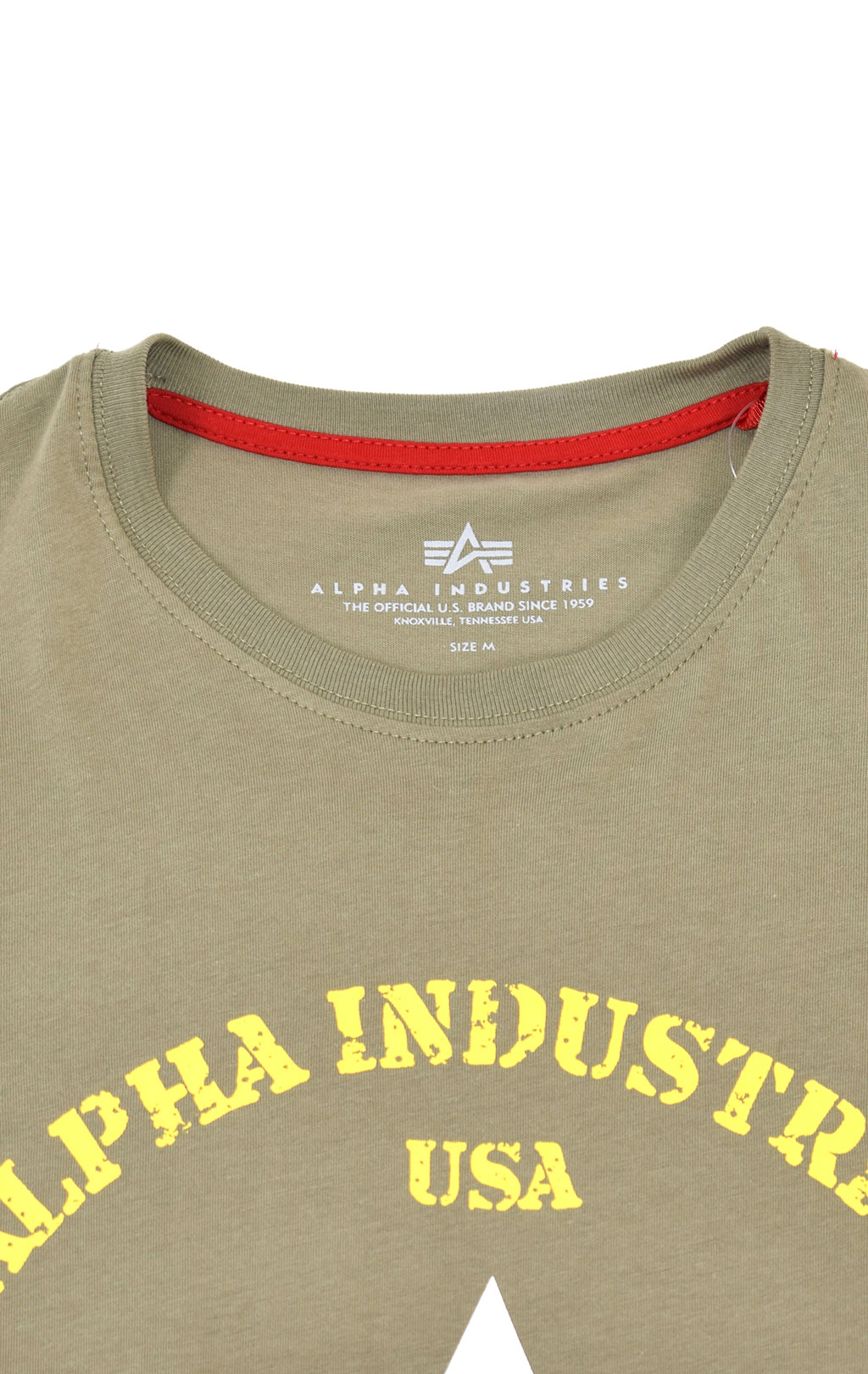 Футболка ALPHA INDUSTRIES AUTHENTIC PRINT olive 