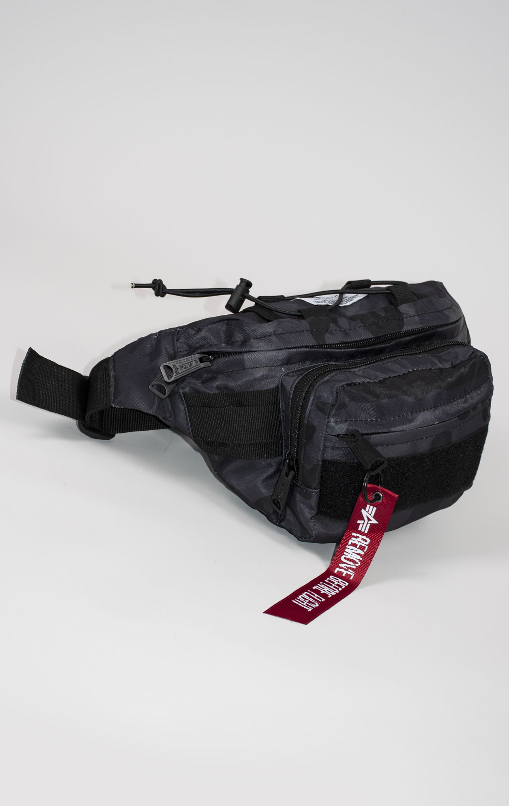Сумка поясная ALPHA INDUSTRIES TACTICAL WAIST BAG black camo 