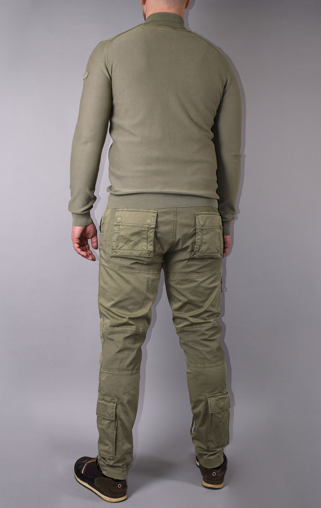 Свитер на молнии AERONAUTICA MILITARE SS 21/IN green (MA 1259) 