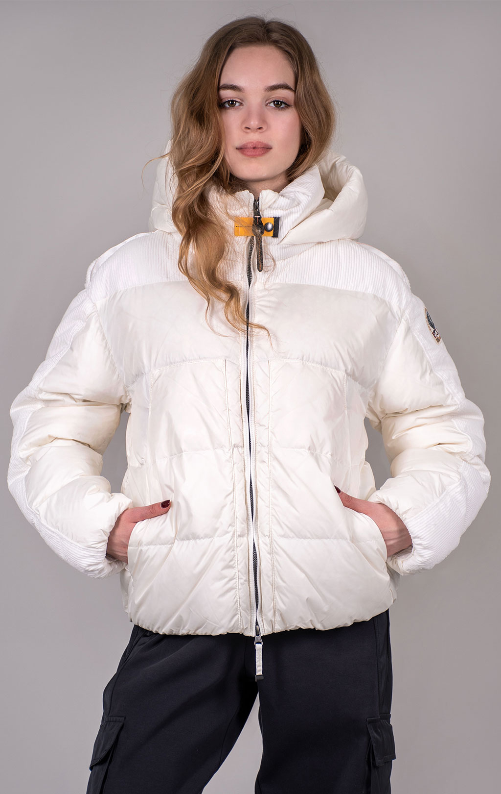 Женская куртка-пуховик PARAJUMPERS MIRROR вельвет FW 24/25 purity 