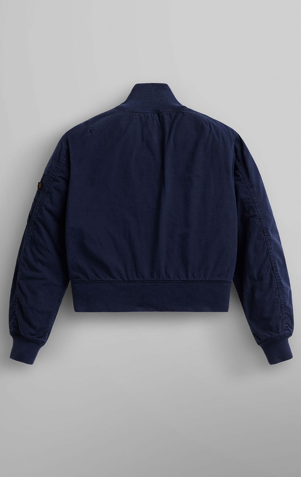 Женская ветровка ALPHA INDUSTRIES US NAVY CROPPED DECK HOOKED MOD JACKET SS 24 m replica blue 